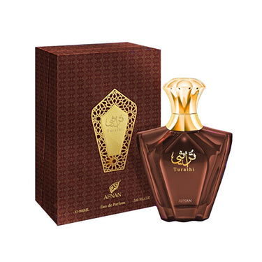Afnan Turathi Brown Eau de Parfum for Men 3.0 oz (90ml) Spray – Bold & Sophisticated Scent
